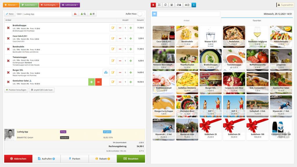 Vielzählige Funktionen unserer CASSABOX
