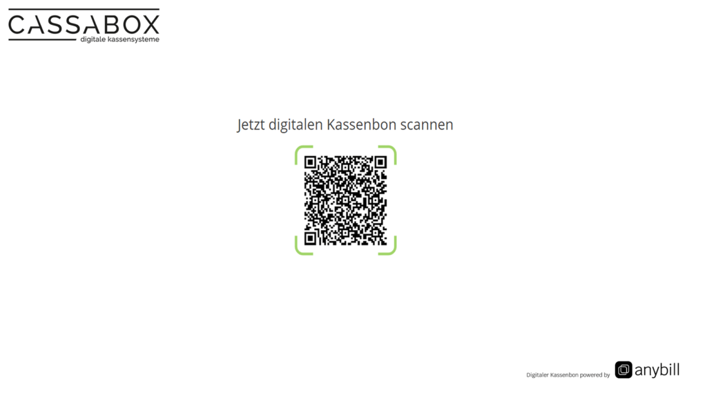 Funktionen CASSABOX, digitaler Kassenbon CASSABOX