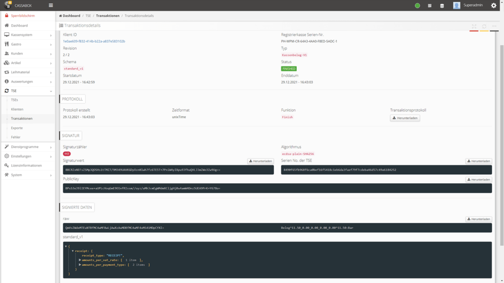 Online TSE für rechtskonforme Kasse